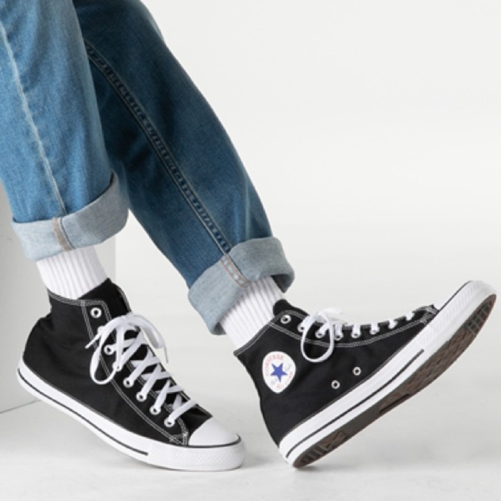 black high top converse